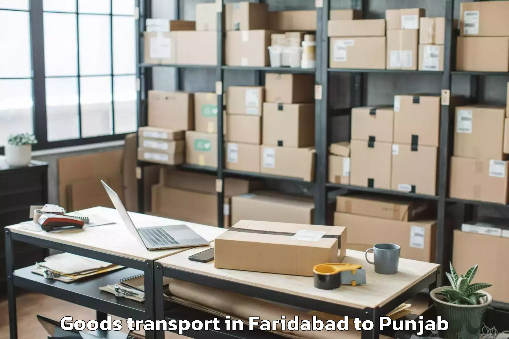 Book Faridabad to Dav University Jalandhar Goods Transport